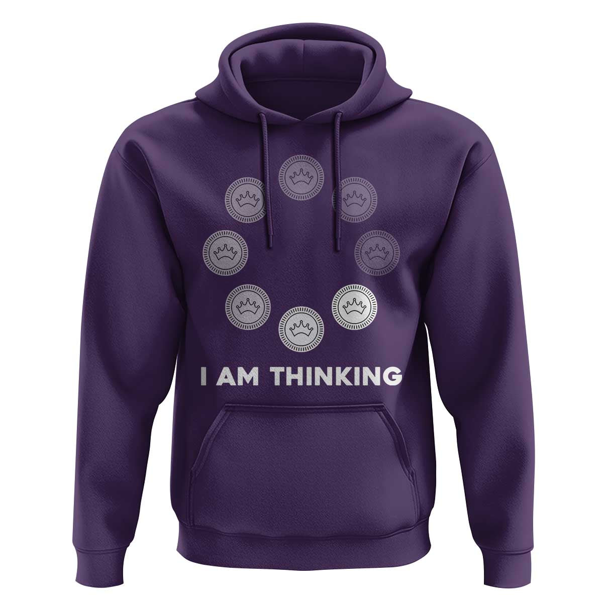 Checkers Lover Hoodie I Am Thinking Board Game Draughts Player - Wonder Print Shop