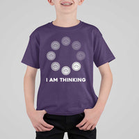 Checkers Lover T Shirt For Kid I Am Thinking Board Game Draughts Player - Wonder Print Shop