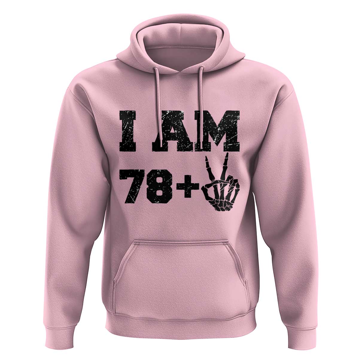 Funny 80th Birthday Hoodie I Am 79 Plus 80 Years Old Skull - Wonder Print Shop