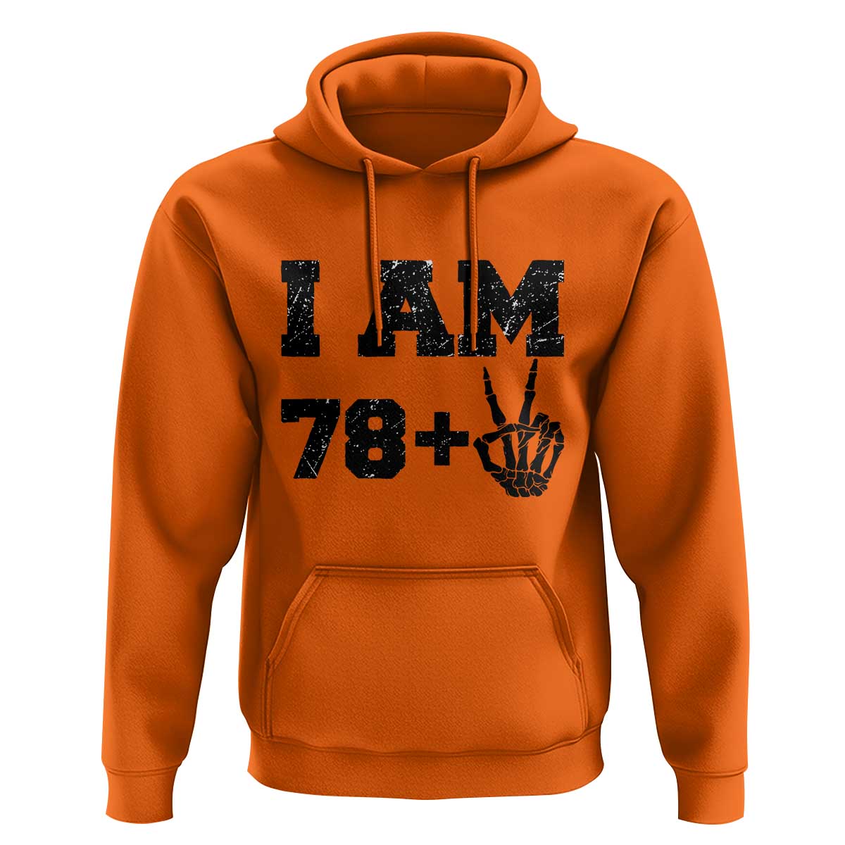 Funny 80th Birthday Hoodie I Am 79 Plus 80 Years Old Skull - Wonder Print Shop