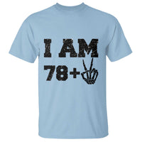 Funny 80th Birthday T Shirt I Am 79 Plus 80 Years Old Skull - Wonder Print Shop