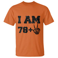 Funny 80th Birthday T Shirt I Am 79 Plus 80 Years Old Skull - Wonder Print Shop