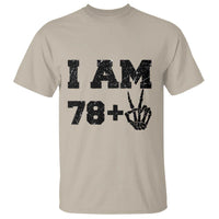 Funny 80th Birthday T Shirt I Am 79 Plus 80 Years Old Skull - Wonder Print Shop