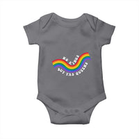 No Kings But Yas Queens LGBTQ Pride Retro Rainbow Baby Onesie