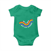 No Kings But Yas Queens LGBTQ Pride Retro Rainbow Baby Onesie