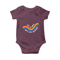 No Kings But Yas Queens LGBTQ Pride Retro Rainbow Baby Onesie