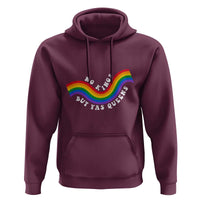 No Kings But Yas Queens LGBTQ Pride Retro Rainbow Hoodie