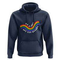 No Kings But Yas Queens LGBTQ Pride Retro Rainbow Hoodie
