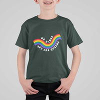 No Kings But Yas Queens LGBTQ Pride Retro Rainbow T Shirt For Kid