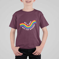 No Kings But Yas Queens LGBTQ Pride Retro Rainbow T Shirt For Kid