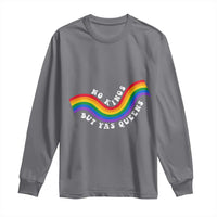 No Kings But Yas Queens LGBTQ Pride Retro Rainbow Long Sleeve Shirt