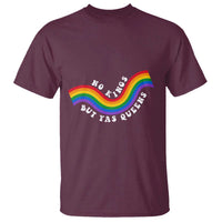 No Kings But Yas Queens LGBTQ Pride Retro Rainbow T Shirt