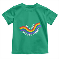 No Kings But Yas Queens LGBTQ Pride Retro Rainbow Toddler T Shirt