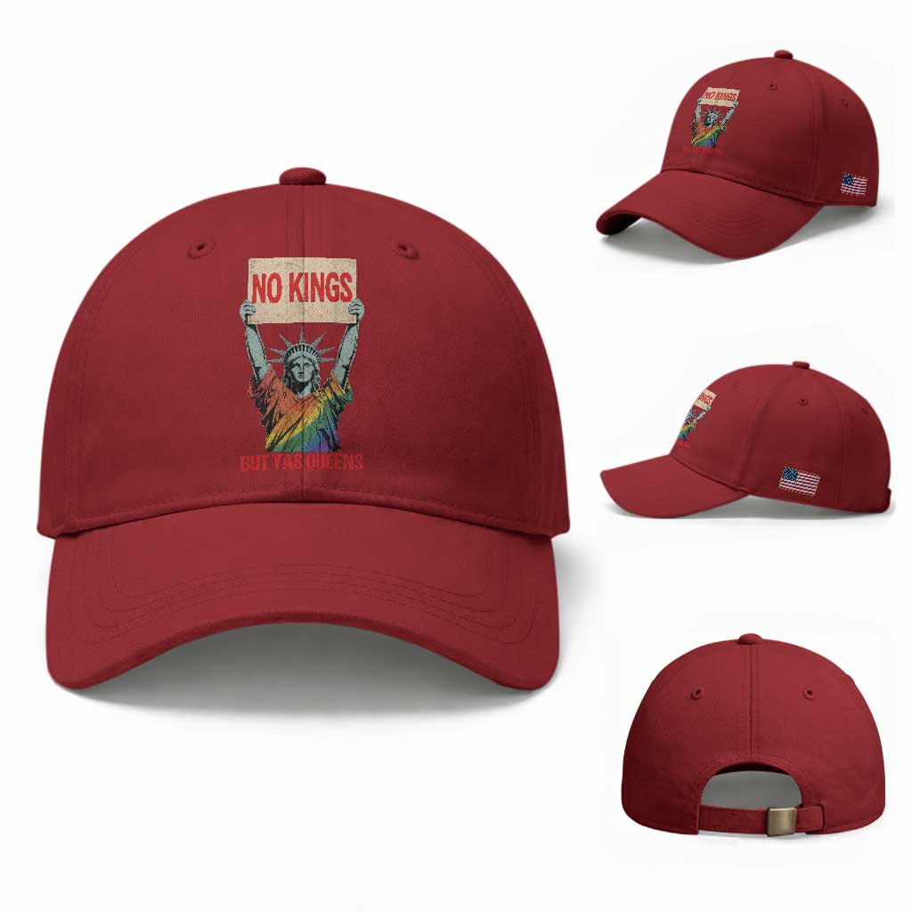 No Kings But Yas Queens Baseball Cap Statue Of Liberty LGBTQ Pride Ally Pride