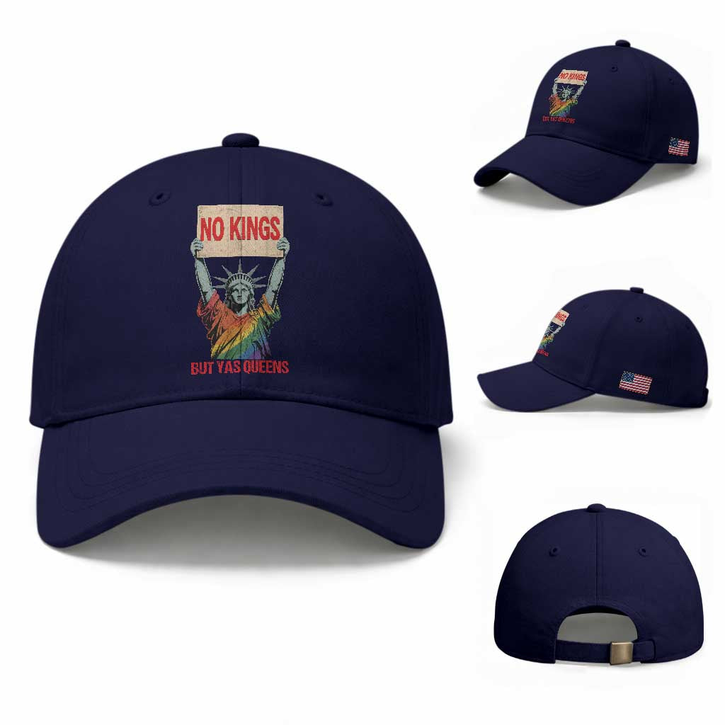 No Kings But Yas Queens Baseball Cap Statue Of Liberty LGBTQ Pride Ally Pride