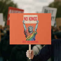 No Kings But Yas Queens Protest Sign Statue Of Liberty LGBTQ Pride Ally Pride
