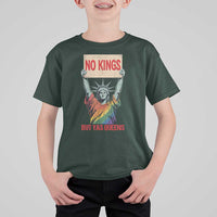 No Kings But Yas Queens T Shirt For Kid Statue Of Liberty LGBTQ Pride Ally Pride