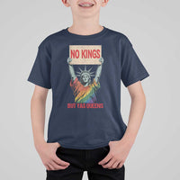 No Kings But Yas Queens T Shirt For Kid Statue Of Liberty LGBTQ Pride Ally Pride