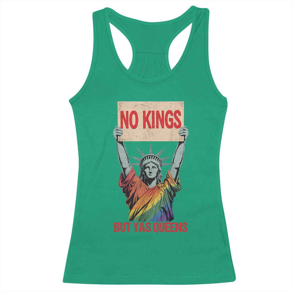 No Kings But Yas Queens Racerback Tank Top Statue Of Liberty LGBTQ Pride Ally Pride