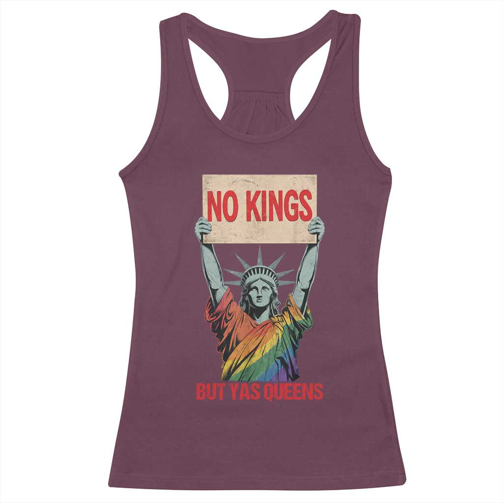 No Kings But Yas Queens Racerback Tank Top Statue Of Liberty LGBTQ Pride Ally Pride