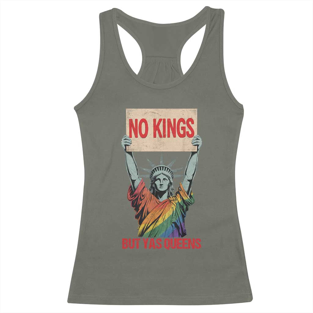 No Kings But Yas Queens Racerback Tank Top Statue Of Liberty LGBTQ Pride Ally Pride