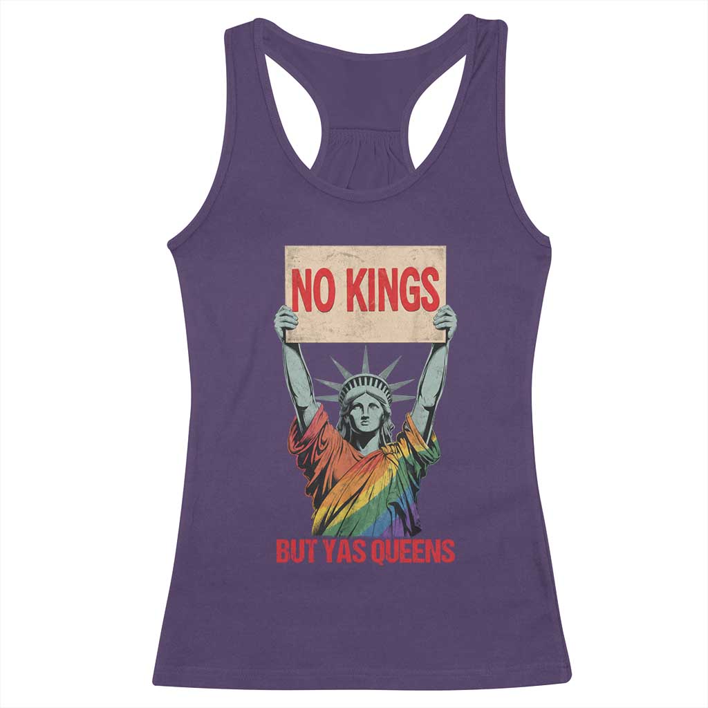 No Kings But Yas Queens Racerback Tank Top Statue Of Liberty LGBTQ Pride Ally Pride