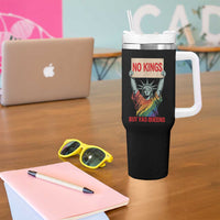 No Kings But Yas Queens Tumbler With Handle Statue Of Liberty LGBTQ Pride Ally Pride
