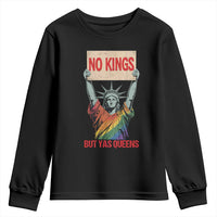 No Kings But Yas Queens Youth Sweatshirt Statue Of Liberty LGBTQ Pride Ally Pride