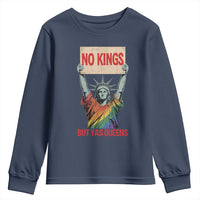 No Kings But Yas Queens Youth Sweatshirt Statue Of Liberty LGBTQ Pride Ally Pride