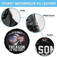 It Is Only Treason If You Lose George Washington Spare Tire Cover Funny 4th of July Vintage American Flag