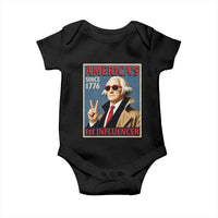 George Washington America's 1st Influencer Baby Onesie Funny Founding Father USA