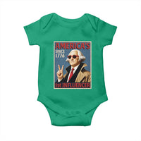George Washington America's 1st Influencer Baby Onesie Funny Founding Father USA