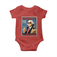 George Washington America's 1st Influencer Baby Onesie Funny Founding Father USA