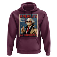 George Washington America's 1st Influencer Hoodie Funny Founding Father USA