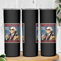 George Washington America's 1st Influencer Skinny Tumbler Funny Founding Father USA