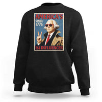 George Washington America's 1st Influencer Sweatshirt Funny Founding Father USA