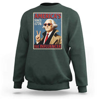 George Washington America's 1st Influencer Sweatshirt Funny Founding Father USA