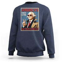 George Washington America's 1st Influencer Sweatshirt Funny Founding Father USA