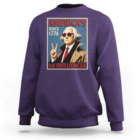George Washington America's 1st Influencer Sweatshirt Funny Founding Father USA