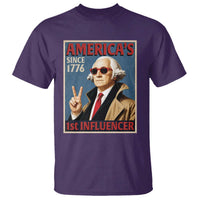 George Washington America's 1st Influencer T Shirt Funny Founding Father USA