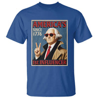 George Washington America's 1st Influencer T Shirt Funny Founding Father USA