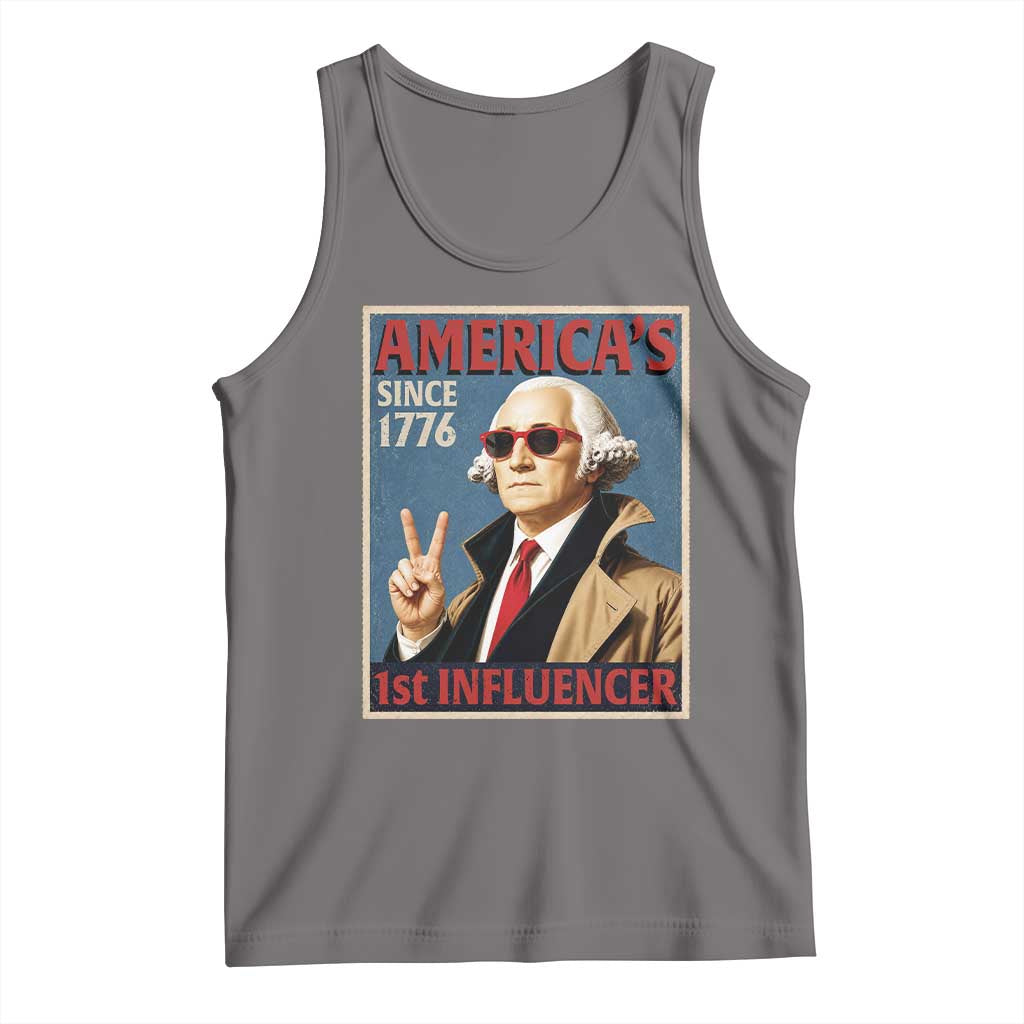 George Washington America's 1st Influencer Tank Top Funny Founding Father USA