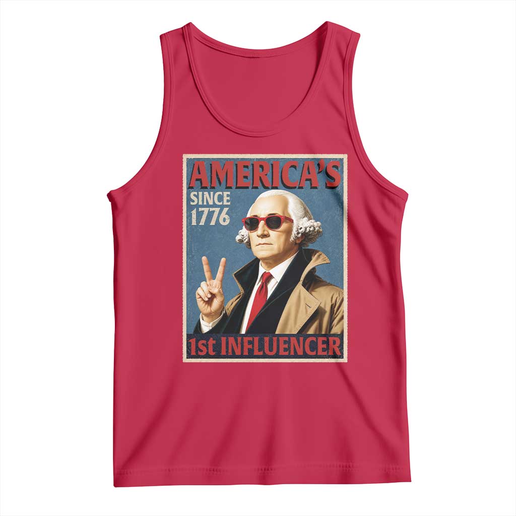 George Washington America's 1st Influencer Tank Top Funny Founding Father USA