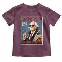 George Washington America's 1st Influencer Toddler T Shirt Funny Founding Father USA