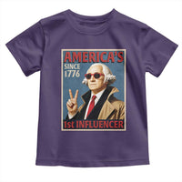 George Washington America's 1st Influencer Toddler T Shirt Funny Founding Father USA