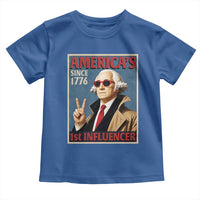 George Washington America's 1st Influencer Toddler T Shirt Funny Founding Father USA