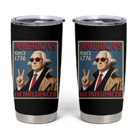 George Washington America's 1st Influencer Tumbler Cup Funny Founding Father USA
