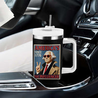 George Washington America's 1st Influencer Tumbler With Handle Funny Founding Father USA