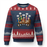 Founding Fathers 67 Bruh Sigma Ugly Christmas Sweater Funny US History Meme