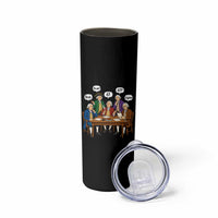 Founding Fathers 67 Bruh Sigma Skinny Tumbler Funny US History Meme
